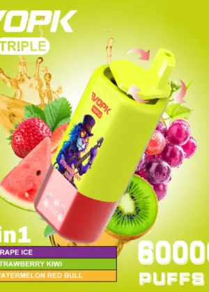 VOPK Triple 60K Vape mit 3 Flavor-Kammern und Zieh-Dreh-System
