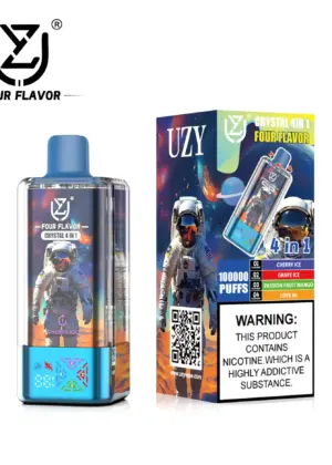 UZY Crystal 100K Smart Vape mit 4 Flavor-Profilen