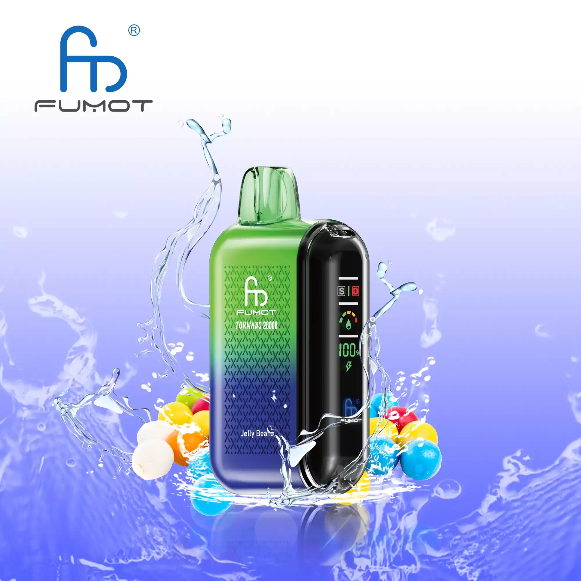FUMOT 20K Vape mit Dual Mesh, Display und 39 Geschmacksrichtungen – Bild 2