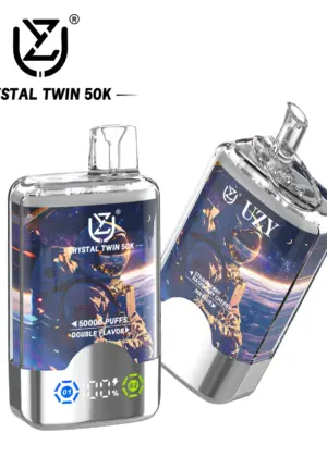 UZY Crystal Twin 50K Doppelgeschmack Vape mit Smart Screen