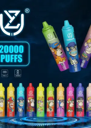 UZY Tornado 20000 Züge Neon-Look Vape mit Affen-Design