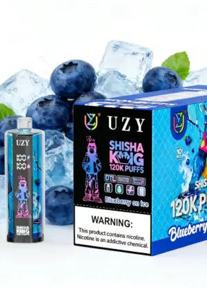 UZY Shisha Hookah King 120K Crystal Vape mit Smart Screen